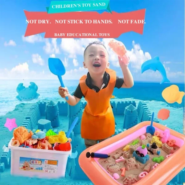 Play Set Sand Eco Dynamic Slime Toy Tools Castle Space Kids Diy for Kids
