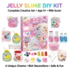 Kids  DIY Jelly Clay   Silicone Squishy Kit   Slow Rebound Sensory Craft Set for Stress Relief   Make Your Own Bouncy  Fun   Calming Toy   Creative STEM Gift for Ages 6