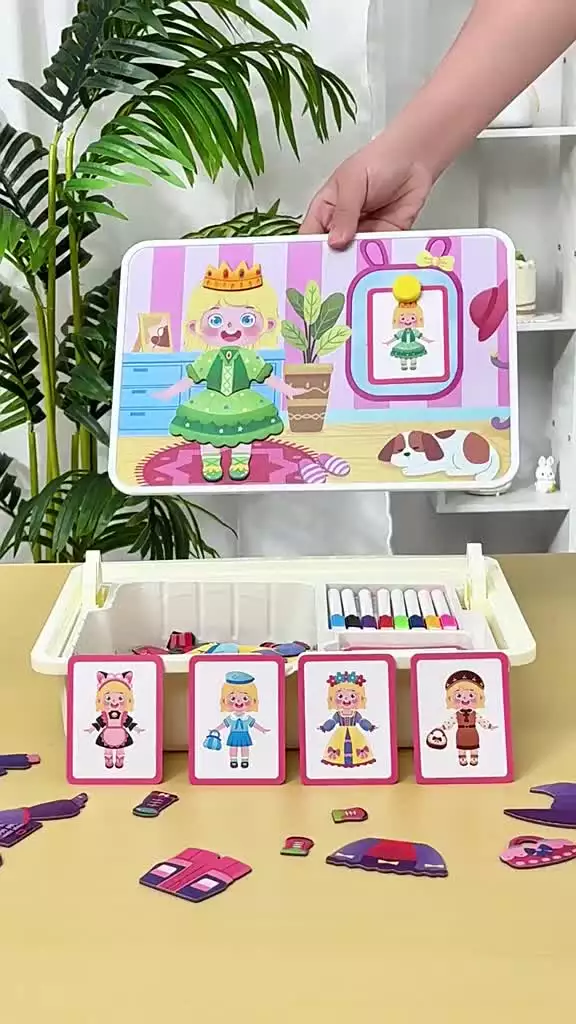 Kids Magnetic Face Puzzle Toy   Educational DIY Facial Expression Matching Game for Toddlers 3 to 6 Years Old   Boosts Cognitive Skills   Creativity