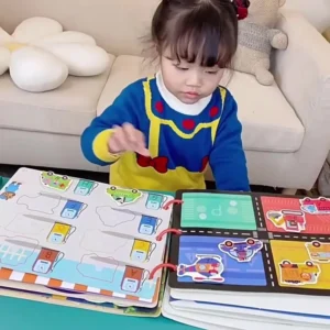 Busy Book for Kids Toddlers Educational Toys Quiet Book 2 Years Baby DIY Montessori Toys Animals Numbers