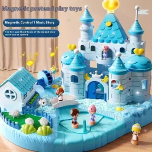 DIY Dream Big Castle Playhouse for Kids   Magnetic Building Blocks Set   Imaginative Pretend Play House