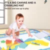 3 Type Montessori Toys 100x80cm Set Painting Kit Kids Educational Toys Activity Magic Water Mat