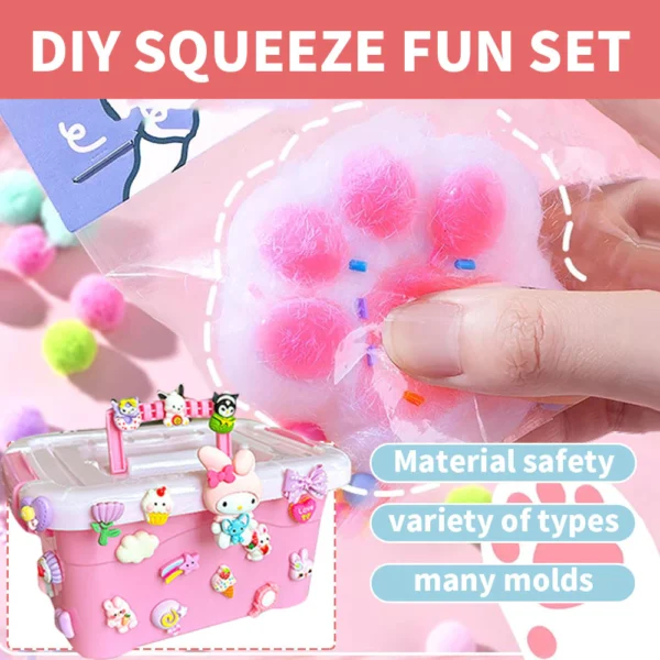 Pinch Music diy Material Package Slime Pinch Full Set Material Pinch Mold Homemade Handmade diy Children Toys