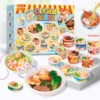 DIY Mini Noodle Stall Craft Kit   Pretend Play Instant Noodle Toy Set for Girls  Role Playing Food Stand with Realistic Accessories