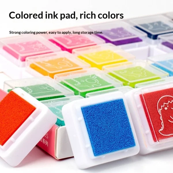 Kids Finger Paint Set   Washable  Non Toxic Ink Pads for Handprint Art   Creative Play  Educational DIY Craft Kit for Toddlers 3   Preschool Learning Toy